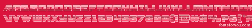 fuente Aircruiserchrome – Fuentes Rosadas Sobre Fondo Rojo