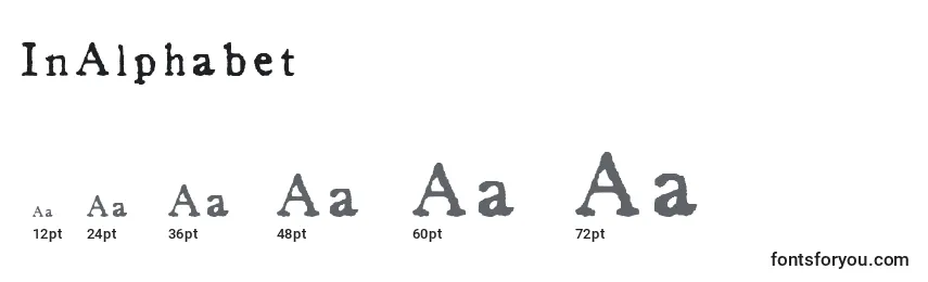 Размеры шрифта InAlphabet