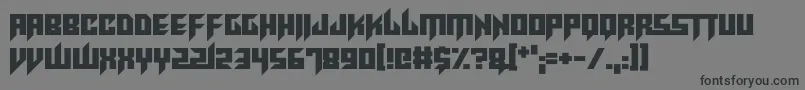 RaveKing Font – Black Fonts on Gray Background