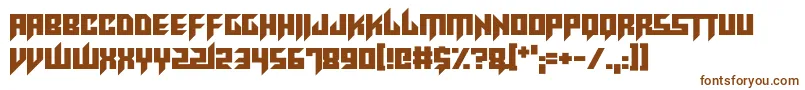 Шрифт RaveKing – коричневые шрифты на белом фоне