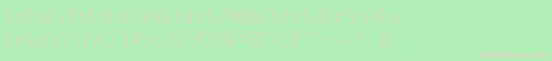 Zicizac Font – Pink Fonts on Green Background