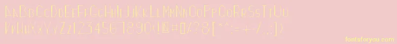 Zicizac Font – Yellow Fonts on Pink Background