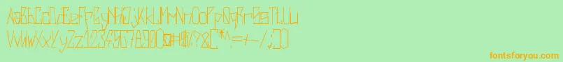 En savoir plus sur la police HarshRegular Police HarshRegular – polices orange sur fond vert