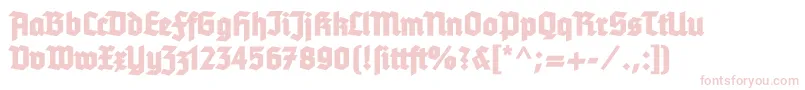 Tannenbergfett Font – Pink Fonts on White Background