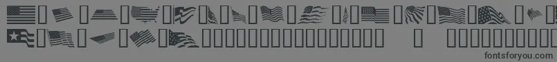 LookForAmerica Font – Black Fonts on Gray Background