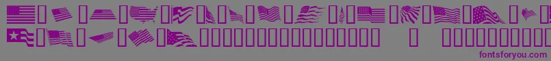 LookForAmerica Font – Purple Fonts on Gray Background