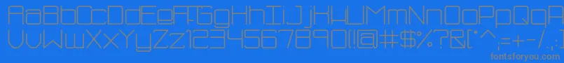 fuente FhBlue – Fuentes Grises Sobre Fondo Azul