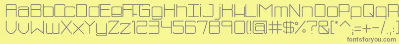 FhBlue Font – Gray Fonts on Yellow Background