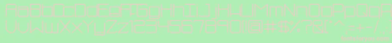 FhBlueフォントについての詳細 フォントFhBlue – 緑の背景にピンクのフォント