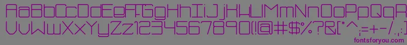 FhBlue Font – Purple Fonts on Gray Background