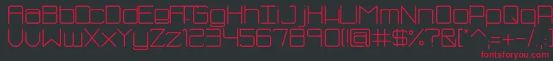 FhBlue Font – Red Fonts on Black Background