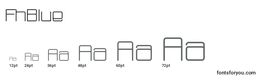 FhBlue Font Sizes