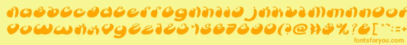 fuente ButterflyItalic – Fuentes Naranjas Sobre Fondo Amarillo