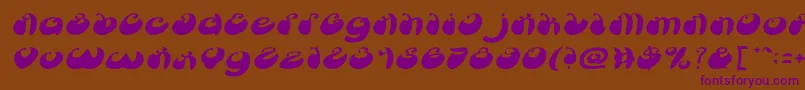 Police ButterflyItalic – polices violettes sur fond brun