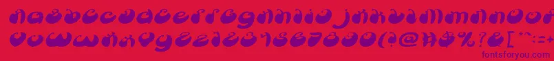 ButterflyItalic Font – Purple Fonts on Red Background