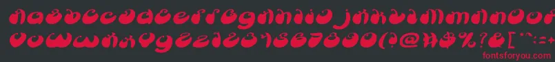 ButterflyItalic Font – Red Fonts on Black Background
