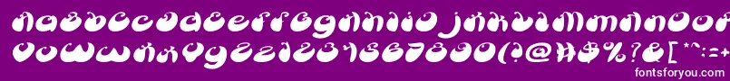 ButterflyItalic Font – White Fonts on Purple Background