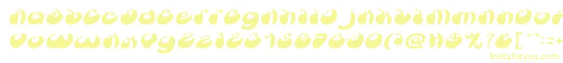 ButterflyItalic-Schriftart – Gelbe Schriften