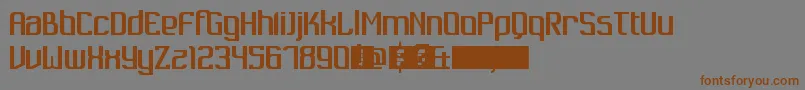 Dukungan Font – Brown Fonts on Gray Background