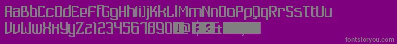 Dukungan Font – Gray Fonts on Purple Background