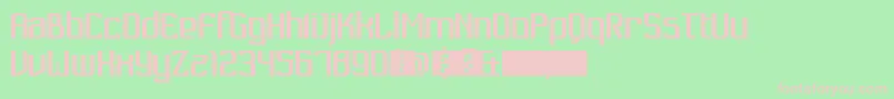 Dukungan Font – Pink Fonts on Green Background