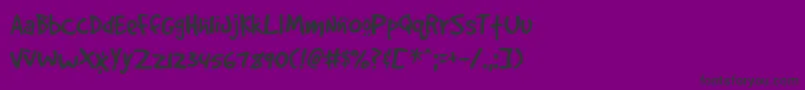 Gooddc Font – Black Fonts on Purple Background