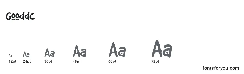 Gooddc Font Sizes