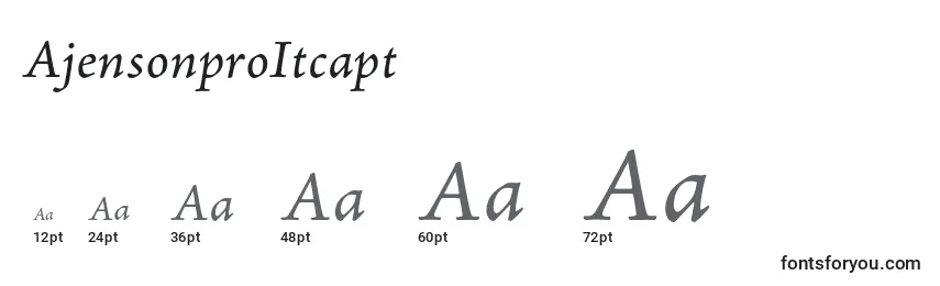 Размеры шрифта AjensonproItcapt