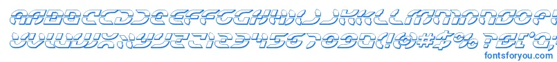 Starfighter3Dital Font – Blue Fonts on White Background