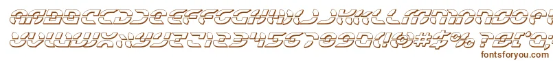 Starfighter3Dital Font – Brown Fonts on White Background