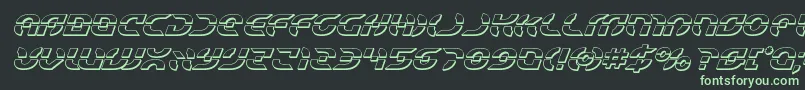 Starfighter3Dital Font – Green Fonts on Black Background