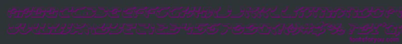 Starfighter3Dital Font – Purple Fonts on Black Background