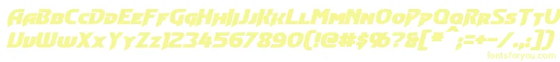 ConvoyBoldItalic Font – Yellow Fonts