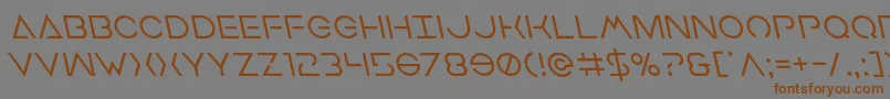 Earthorbiterleft Font – Brown Fonts on Gray Background