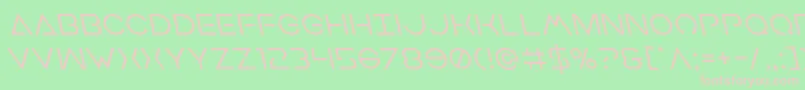 Earthorbiterleft Font – Pink Fonts on Green Background