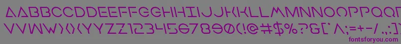 Earthorbiterleft-fontti – violetit fontit harmaalla taustalla