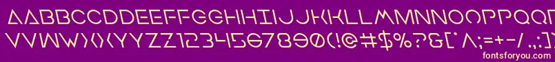 More about Earthorbiterleft Font Earthorbiterleft Font – Yellow Fonts on Purple Background