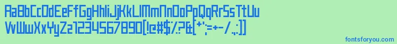 JustMyType Font – Blue Fonts on Green Background