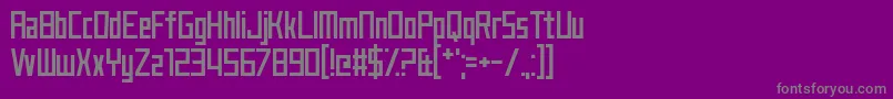 JustMyType Font – Gray Fonts on Purple Background