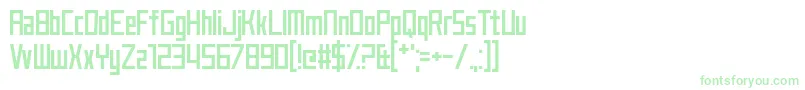 fuente JustMyType – Fuentes Verdes Sobre Fondo Blanco