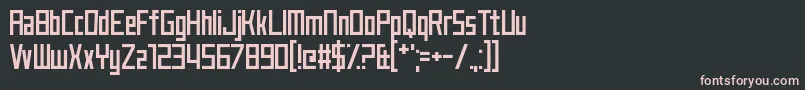 JustMyType Font – Pink Fonts on Black Background