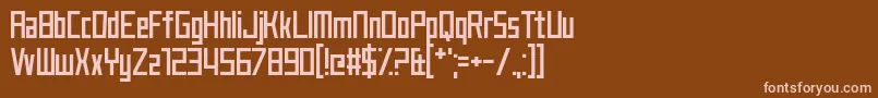JustMyType Font – Pink Fonts on Brown Background