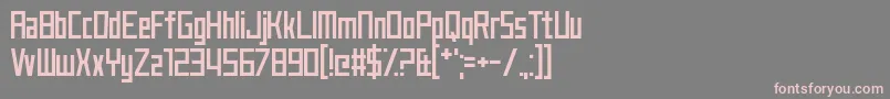JustMyType Font – Pink Fonts on Gray Background