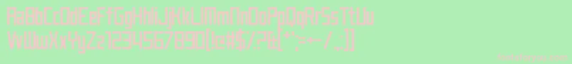 JustMyType Font – Pink Fonts on Green Background