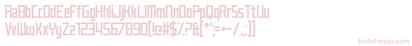 JustMyType-Schriftart – Rosa Schriften auf weißem Hintergrund
