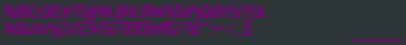 JustMyType Font – Purple Fonts on Black Background