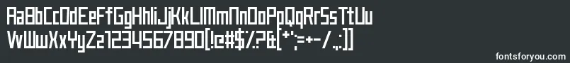 JustMyType Font – White Fonts on Black Background