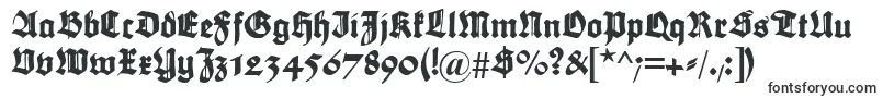 Шрифт Maximilian – готические шрифты