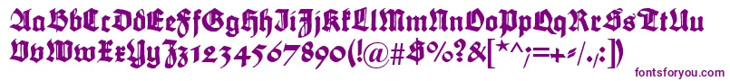 Maximilian Font – Purple Fonts on White Background