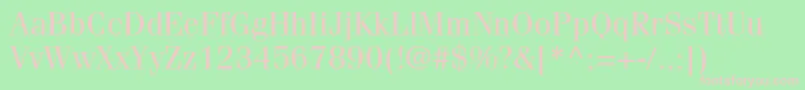 FenicestdRegular Font – Pink Fonts on Green Background